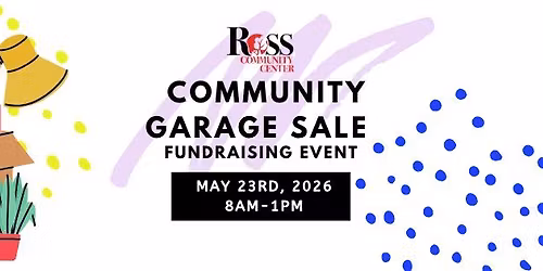Community Garage Sale Fundraising Event