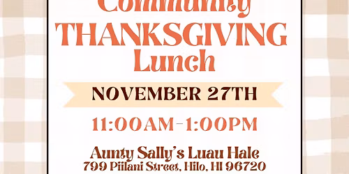 Community THANKSGIVING Lunch