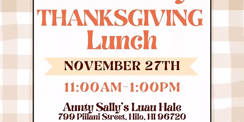 Community THANKSGIVING Lunch