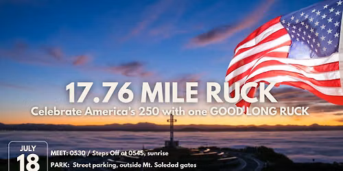 17.76 Mile Ruck - Honoring America's 250th