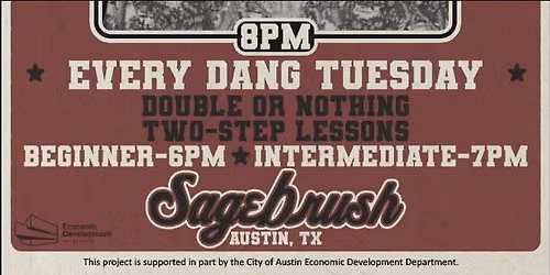 Intermediate Two-Step + Live Music - Sagebrush Tuesdays 7pm