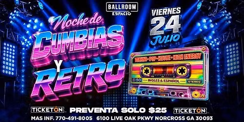 NOCHE DE CUMBIAS Y RETRO