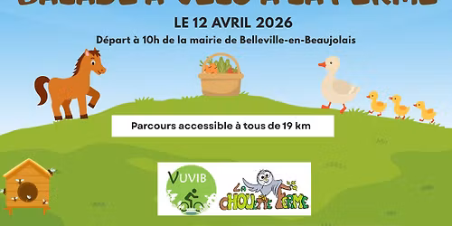 Balade \u00e0 v\u00e9lo \u00e0 la ferme de Peyzieux-sur-Sa\u00f4ne