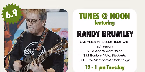 TUNES @ NOON featuring Randy Brumley