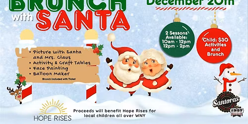 Brunch with Santa at Santora's