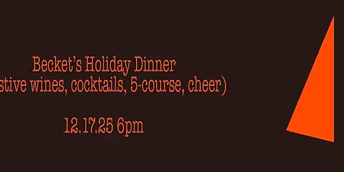 beckets Holiday course dinner