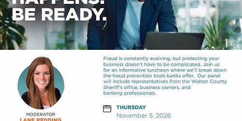 Lunch & Learn: Fraud Happens. Be Ready