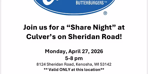 Culver\u2019s fundraiser 