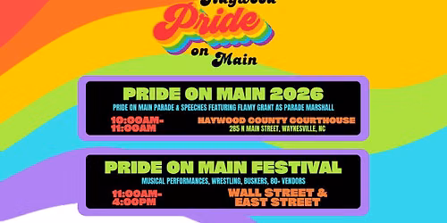 Pride On Main 2026 - Parade & Festival