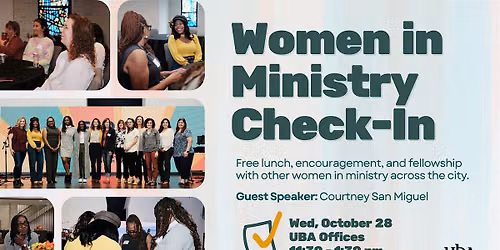 October Women in Ministry Check-in