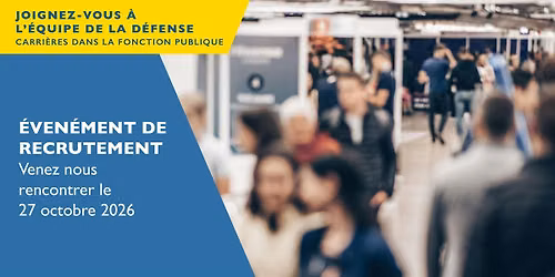\u00c9v\u00e9nement de recrutement civil du Minist\u00e8re de la D\u00e9fense nationale