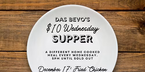$10 Wednesday Supper: Fried Chicken