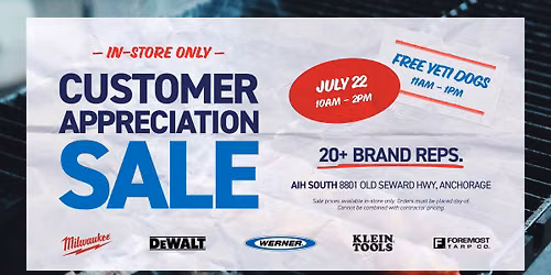 Customer Appreciation Sale