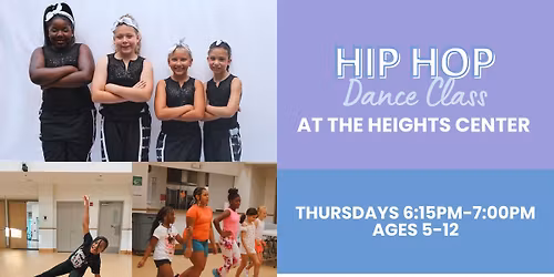 Hip Hop Dance Class at the Heights Center | Ages 5-12 | Fort Myers