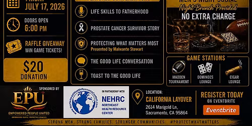 Protectors of Men Conference & Men's Night Social