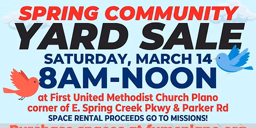 Spring Community Yard Sale