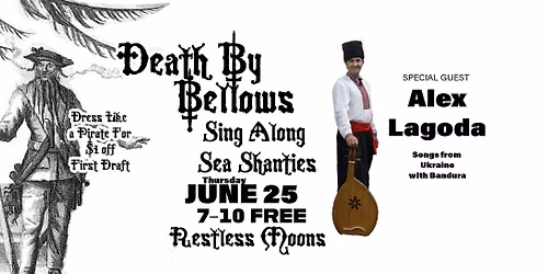DEATH BY BELLOWS \ud83c\udff4\u200d\u2620\ufe0f w\/ Alex Lagoda at Restless Moons