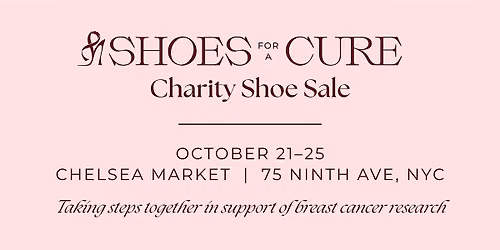 Shoes for a Cure charity shoe sale - funding a cure for Breast Cancer