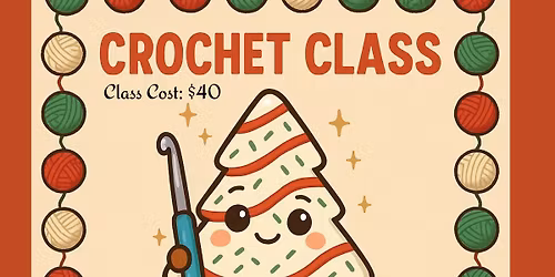 Crochet Christmas Tree Cake Class