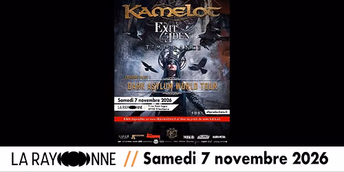 KAMELOT \u2022 EXIT EDEN \u2022 TEMPERANCE \u00e0 La Rayonne (Lyon)