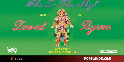 An Evening with David Byrne - Who Is The Sky Tour