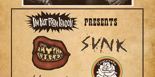 RHYTHMEATERS EP LAUNCH: Thurs 27th Nov @Mist Rolling Inn: with SUNK\/\/ CONCRETE ROSE \/\/ CHLOE RODGERS