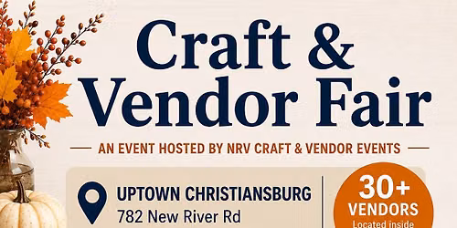Craft & Vendor Event at Uptown C\u2019burg