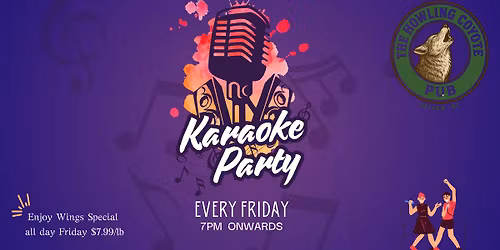 Wings all day & Karaoke @ 7PM, every Friday!