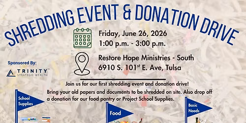 Document Shredding and Donation Drive
