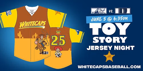 Toy Story Jersey Night at the Whitecaps!