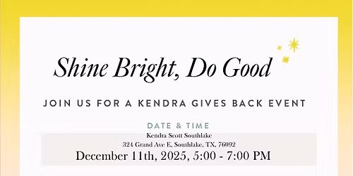 Kendra Scott Fundraiser