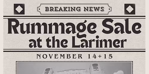 Rummage Sale at the Larimer
