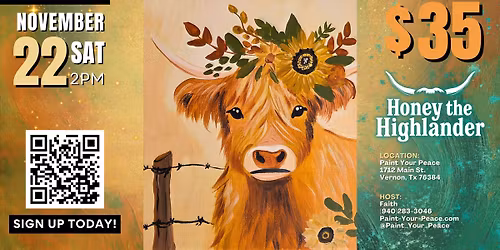 Highland Cow Paint Party