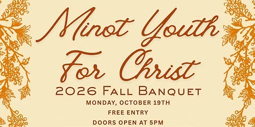 Minot Youth for Christ Annual Fall Banquet
