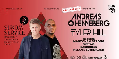 WR Records Release Party @ Sunday SerVice: ANDREAS HENNEBERG & TYLER HILL | 4AM LAST CALL