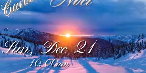 Cantata Hope Has Dawned, Noel