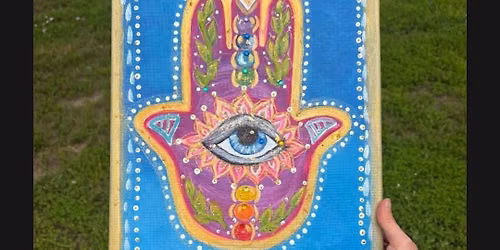 August Paint Class- Evil Eye Hamsa Hand