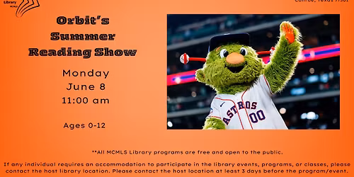 Orbit's Summer Reading Show
