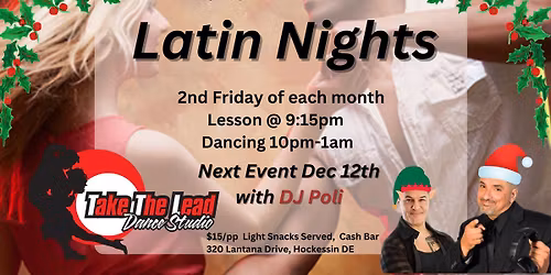 Latin Night at Take The Lead - Holiday Party!