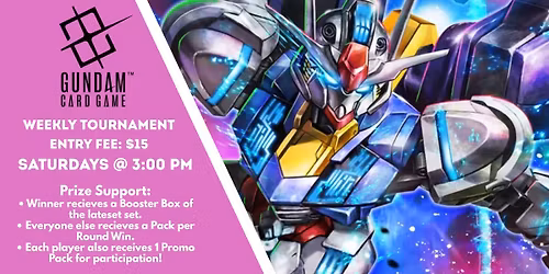 \ud83d\udee1\ufe0f Gundam Card Game \u2013 Weekly Constructed Tournament