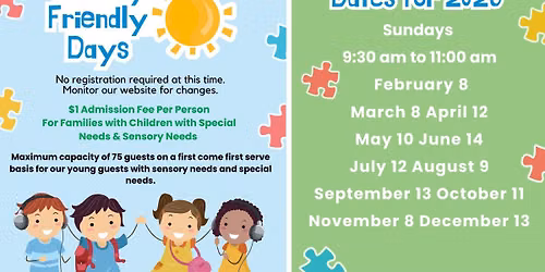Sensory Friendly Day For Families with Children with Special Needs & Sensory Needs