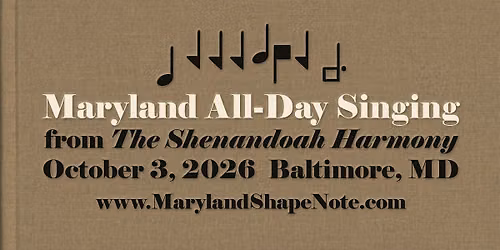 9th Annual Maryland All-Day Singing from The Shenandoah Harmony.