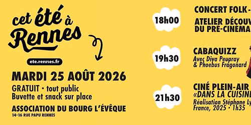 Cet \u00e9t\u00e9 \u00e0 Rennes \u00b7 Animation Association du Bourg L'Ev\u00eaque