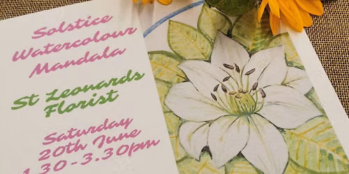 solstice watercolour mandala