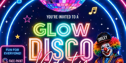 GLOW DISCO PARTY FOR THE COMMUNITY