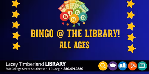 All-Ages Bingo @ the Library! 