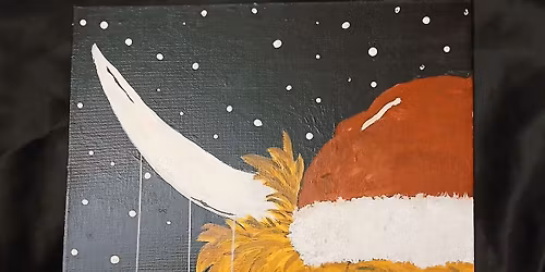 Sip & Paint Christmas Highland cow 