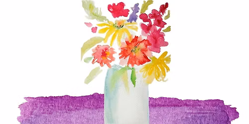 Flower Vase Watercolor Painting Class
