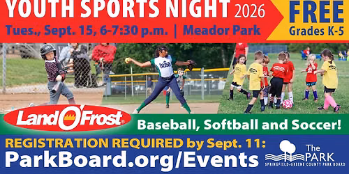 Youth Sports Night \u26be\ufe0f\ud83e\udd4e\u26bd\ufe0f 2026
