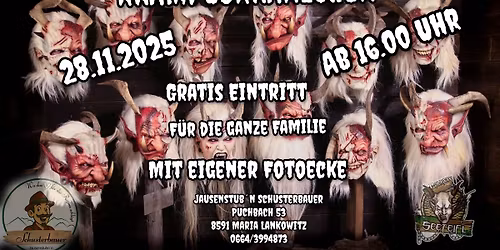 Krampuskr\u00e4nzchen bei der Jausnstub'n Schusterbauer